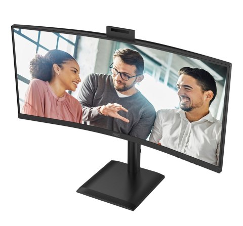 Monitor AOC 86,3 cm (34") CU34E4CW 21:09 2xHDMI+DP+USB-C+Webcam Curv.