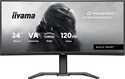 Monitor IIYAMA 86,4 cm (34") GCB3482WQSU-B1 21:9 2xHDMi+DP+USB-C Curv