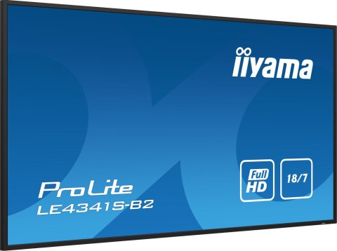 Monitor iiyama ProLite LE4341S-B2 - 43-calowy płaski ekran - 108 cm