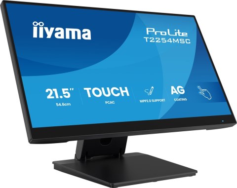 Monitor iiyama T2254MSC-B2AG 21,5" Optical Bonded PCAP 10P Touch Anti Glare MPP2.0 aktywny rysik obsługiwany 1920x1080