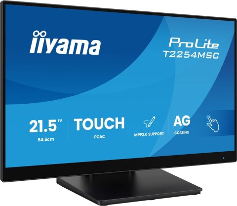 Monitor iiyama T2254MSC-B2AG 21,5" Optical Bonded PCAP 10P Touch Anti Glare MPP2.0 aktywny rysik obsługiwany 1920x1080