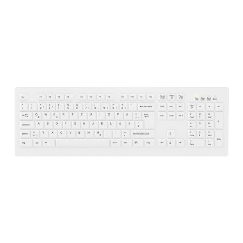 CHERRY AK-C8100F-FU1-W/GE klawiatura Biuro RF Wireless QWERTZ Niemiecki Biały