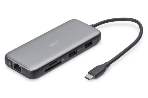 Digitus Stacja dokująca USB-C, 8-portowa