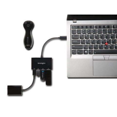Kensington 4-portowy koncentrator USB-C