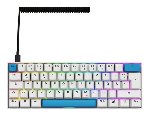 Klawiatura gamingowa Sharkoon Skiller SGK50 S4 Gen2 PBT wei-gel RGB