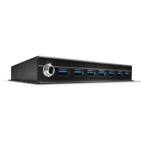 Lindy 7-portowy przemysłowy hub USB3.0 - Hub - 7 x SuperSpeed USB3.0 - Biurko