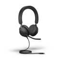 Słuchawki nauszne Jabra Evolve2 40 SE MS Stereo, USB-C, czarne