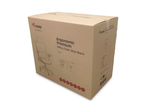 Wyposażenie Ergonomiczne Krzesło Biurowe + Zagłówek/Podłokietniki Szare Lite Sprzedaż Detaliczna