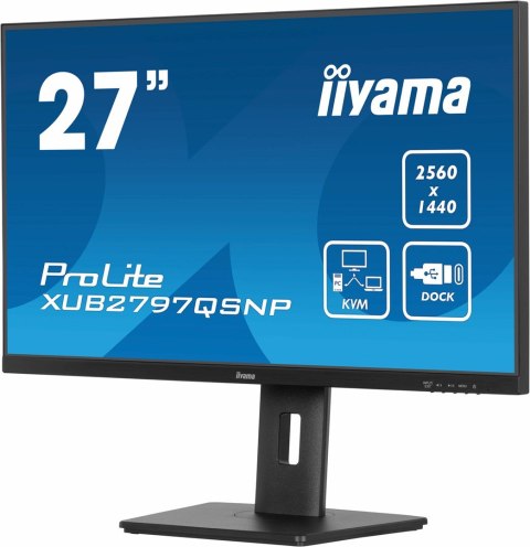 Monitor iiyama ProLite XUB2797QSNP-B1 27" 2560 x 1440 px Wide Quad HD LED Czarny