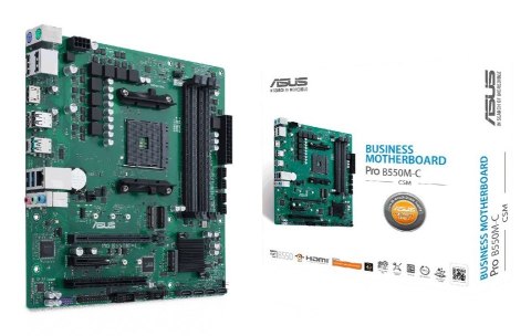 Płyta główna ASUS PRO B550M-C/CSM AMD B550 Socket AM4 micro ATX