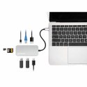Stacja dokująca MANHATTAN USB-C 8 w 1 z zasilaniem USB 3.2 Gen 1 Type-C męski na żeński HDMI, trzy porty USB-A, gigabitowy port 