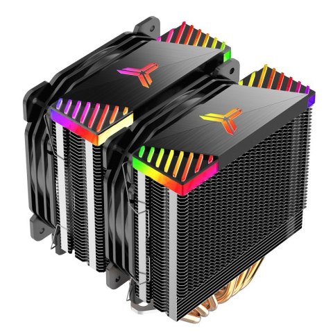 Chłodzenie procesora Jonsbo CR-2000GT z chłodnicą i wentylatorem 12 cm, kolor czarny, 1 szt.