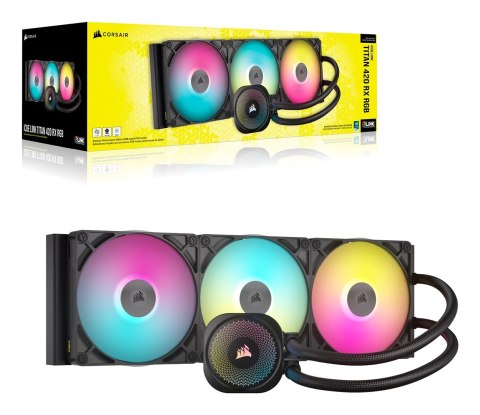 Chłodnica CORSAIR iCUE LINK TITAN 420 RX RGB AIO 420mm