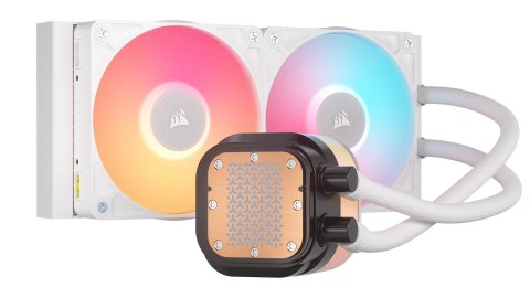 Corsair iCUE LINK TITAN 240 RX LCD Procesor Chłodnica cieczy all-in-one 12 cm Biały 1 szt.