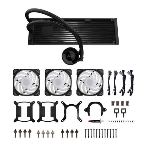 In Win IW-LC-MR36 system chłodzenia komputerów Procesor Zestaw do chłodzenia płynami 12 cm Czarny