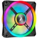 Wentylator Corsair iCUE QL140 RGB PWM - 140mm, czarny