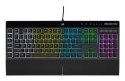 Korsarz | Gumowa kopuła | K55 RGB PRO | Klawiatura do gier | Klawiatura do gier | Światło LED RGB | Stany Zjednoczone | Przewodo