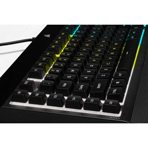 Korsarz | Gumowa kopuła | K55 RGB PRO | Klawiatura do gier | Klawiatura do gier | Światło LED RGB | Stany Zjednoczone | Przewodo