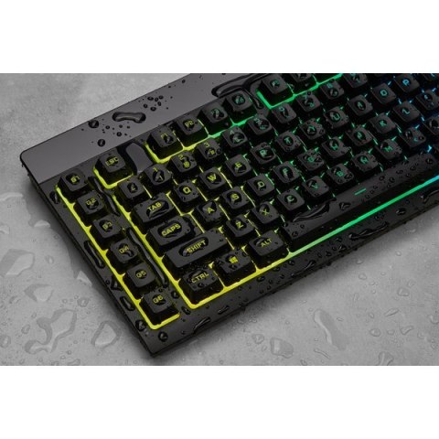 Korsarz | Gumowa kopuła | K55 RGB PRO | Klawiatura do gier | Klawiatura do gier | Światło LED RGB | Stany Zjednoczone | Przewodo
