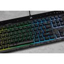 Korsarz | Gumowa kopuła | K55 RGB PRO | Klawiatura do gier | Klawiatura do gier | Światło LED RGB | Stany Zjednoczone | Przewodo