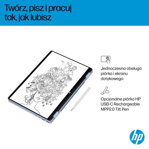HP OmniBook 5 Flip 14-fp0004nw Core 5 120U 14"2K Touch IPS 300nits 16GB LPDDR5 5200 SSD512 Intel Graphics Cam 1080p 68Wh Win11 B