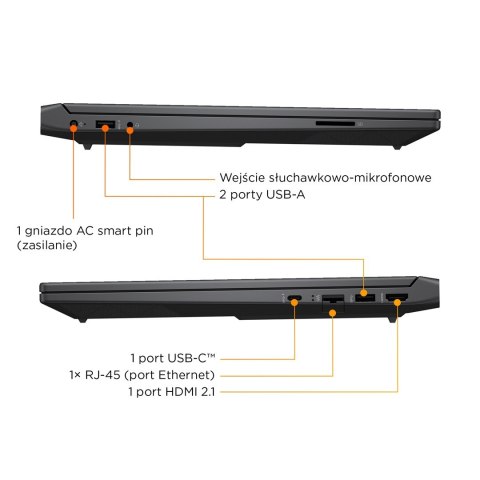 HP Victus 15-fb3231nw Ryzen 7 7445HS 15,6"FHD IPS 144Hz 300nits AG 16GB DDR5 5600 SSD512 RTX4050_6GB Cam 720p 70Wh Win11 Gray 2Y