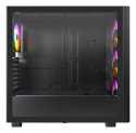 Drewniana obudowa PC Montech XR, Midi-Tower, ATX, ARGB, szkło hartowane