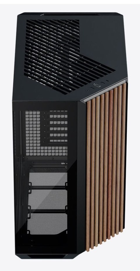 Obudowa PC APNX V1, Midi-Tower, ATX, Tempered Glass, Holz, schwarz