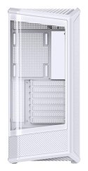 Obudowa PC Jonsbo D400, Midi Tower, ATX, Szkło Hartowane - biała