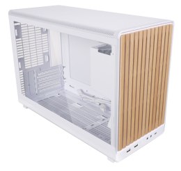 Obudowa PC Lian Li DAN A3-mATX Wood Edition, Szkło hartowane, Micro-ATX - Buk, biała