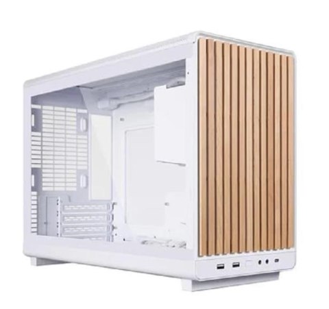 Obudowa PC Lian Li DAN A3-mATX Wood Edition, Szkło hartowane, Micro-ATX - Buk, biała