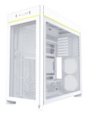 Obudowa PC Montech HS01, Midi-Tower, ATX, aRGB, Szkło Hartowane - biała