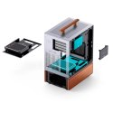 Obudowa PC Jonsbo T7, Midi-Tower, mATX, Szkło Hartowane - srebrne