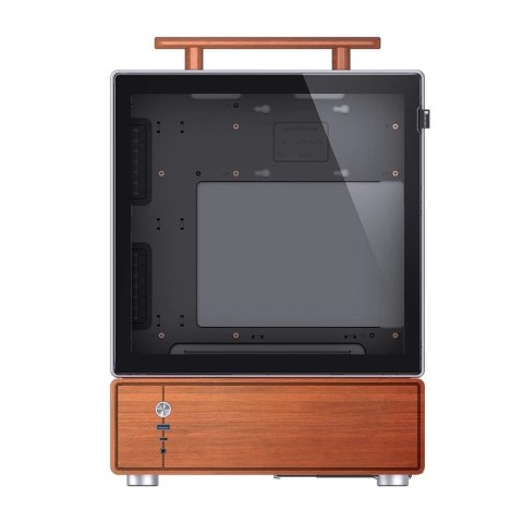 Obudowa PC Jonsbo T7, Midi-Tower, mATX, Szkło Hartowane - srebrne
