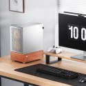 Obudowa PC Jonsbo T7, Midi-Tower, mATX, Szkło Hartowane - srebrne