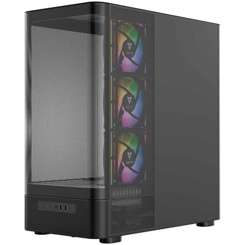 MODECOM OBUDOWA VOLCANO AQ 400 ARGB MIDI CZARNA