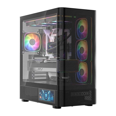 MODECOM OBUDOWA VOLCANO AQ 400 ARGB MIDI CZARNA