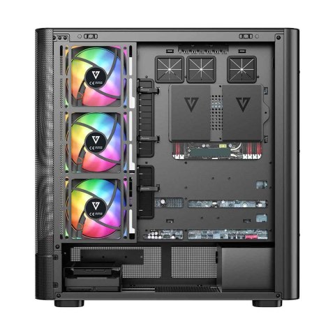 MODECOM OBUDOWA VOLCANO AQ 500 ARGB MIDI CZARNA