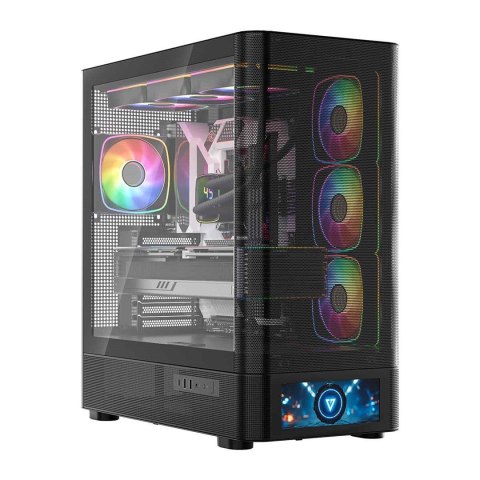 MODECOM OBUDOWA VOLCANO AQ 500 ARGB MIDI CZARNA