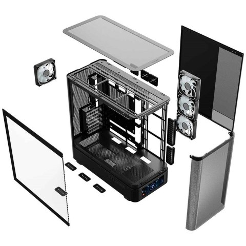 MODECOM OBUDOWA VOLCANO AQ 500 ARGB MIDI CZARNA