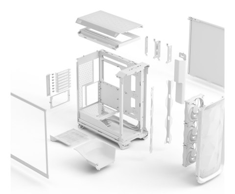 Obudowa Fractal Design Meshify 3 White TG Clear Tint - Etui - ATX