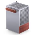Obudowa PC Jonsbo T6 Mini-Tower, Mini-ITX, szkło hartowane, drewno - srebrna