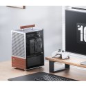 Obudowa PC Jonsbo T6 Mini-Tower, Mini-ITX, szkło hartowane, drewno - srebrna