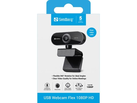 Kamera internetowa Sandberg USB Webcam Flex 1080P HD