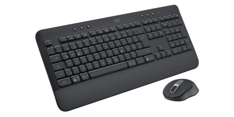 Logitech Signature MK650 Combo For Business klawiatura Dołączona myszka Biuro Bluetooth QWERTZ Niemiecki Grafitowy