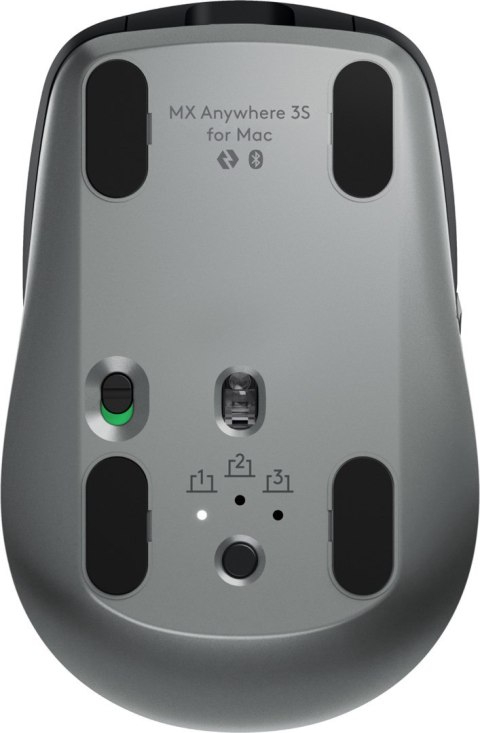 Mysz Logitech MX Anywhere 3S for Mac 910-006947 (prawostronna) RF Wireless + Bluetooth Laser 8000 DPI