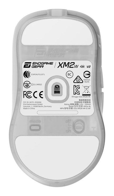 Mysz do gier Endgame Gear XM2w 4k v2 - White Frost