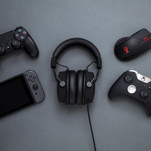 Zestaw słuchawkowy do gier HyperX Cloud Alpha czarno-czerwony, Przewodowy, 13 - 27000 Hz, Gaming, 298 g, Czerwony