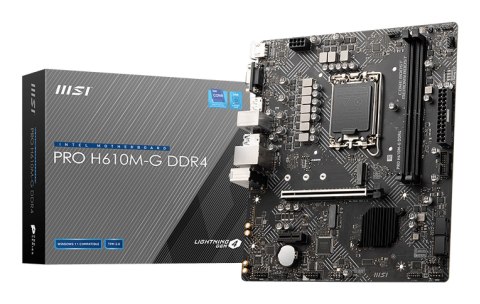 MSI PRO H610M-G DDR4 płyta główna Intel H610 LGA 1700 micro ATX