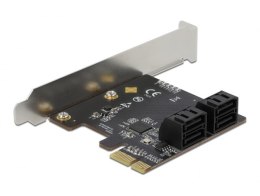 Delock - Kontroler pamięci masowej - SATA 6Gb/s Low-profile - 600 MBps - PCIe 3.0 x2